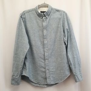Rag & Bone 100% Cotton Slim long Sleeve Button  Down Shirt Size L
